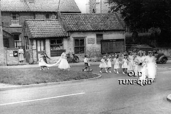 May Day procession - Tidewell's shop - 19??