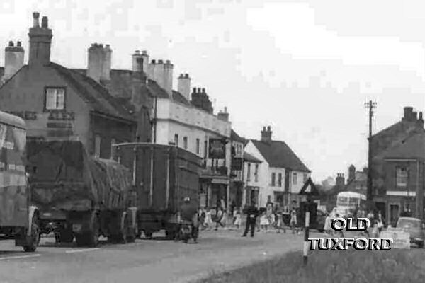 Procession holding up  traffic on the Great North Road - 19??