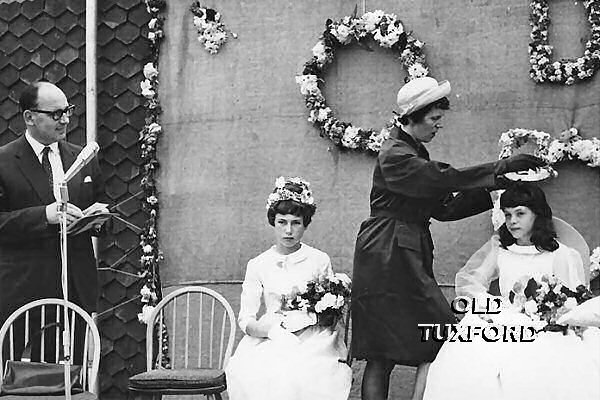 Dawn Ayers being crowned school queen in 1966