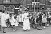 Susan Birkett in the school playground - 1966