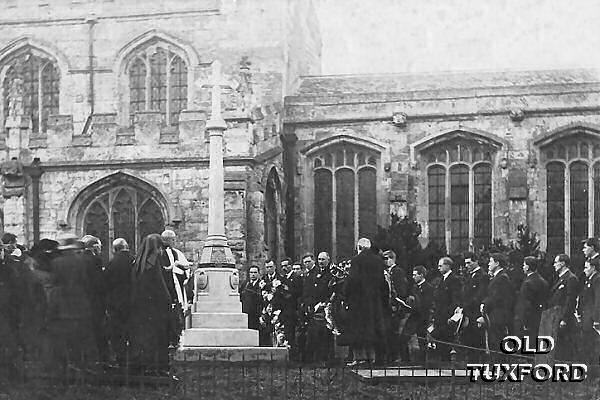 St. Nicholas Church - Ceremony by the war memorial