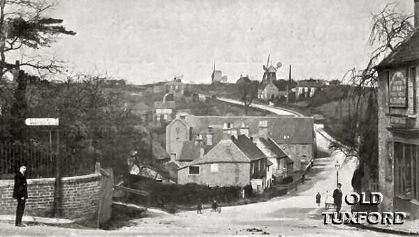 Looking down Eldon Street towards the windmills