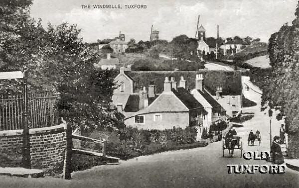 Looking down Eldon Street towards the windmills