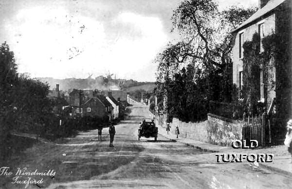 Looking down Eldon Street towards the windmills