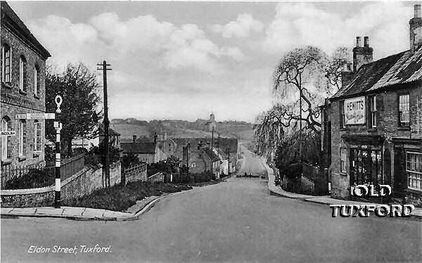 Looking down Eldon Street towards the windmills