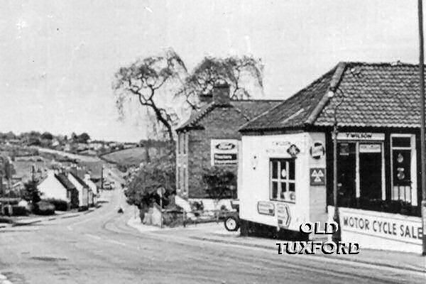 Looking down Eldon Street, Tommy Wilson's motorcycles on right