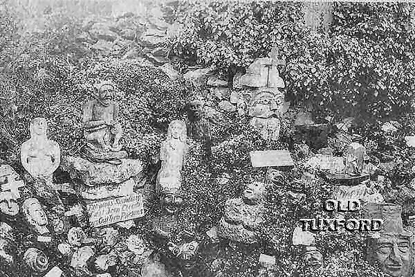 The Hades grotto at Tuxford Hall, on Lincoln Road - Postcard stamped 1913