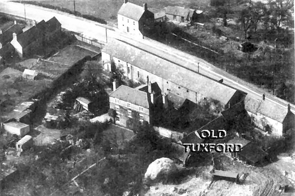 Arial view of the Central Hall - demolished for the A1M feeder road