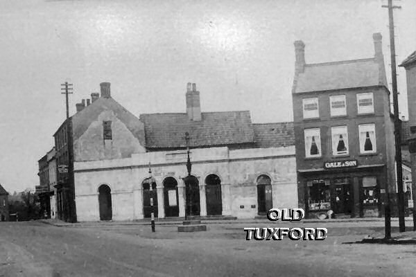 View across the Market Place to the old butter market and Gale's shop