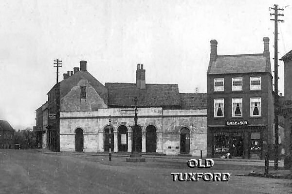 View across the Market Place to the old butter market and Gale's shop, then Gale and Son