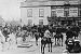 The hunt gathered in front of the Newcastle Arms Hotel in the Market Place