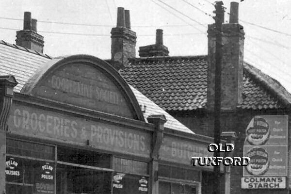 Sign above Co-operative store